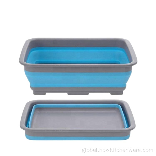 Storage Holders & Racks  High Quality Pop up Silicone Collapsible Dish Tub Factory